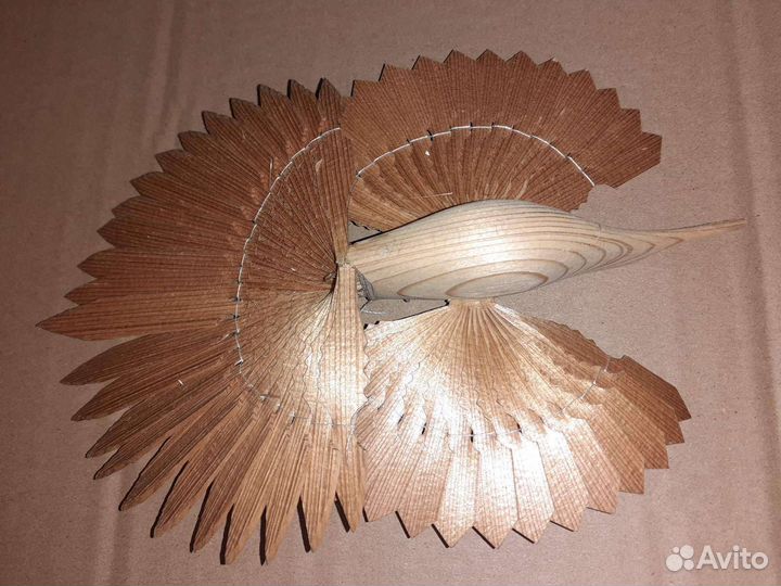 Птица счастья, дерево, щепа, сувенир