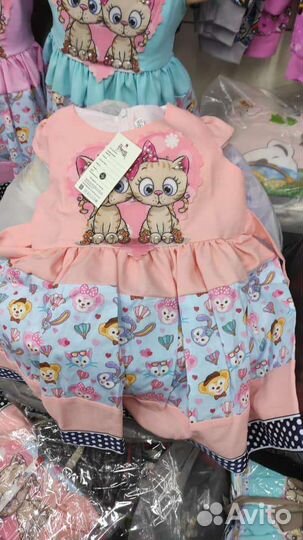 Детское летнее платье на девочку 2-6 лет