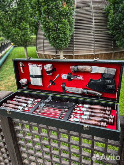 Набор шампуров в кейсе