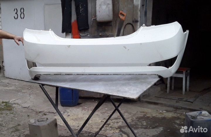 Бампер задний hyundai solaris