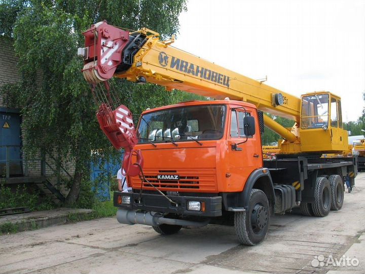 Аренда и услуги автокрана, 25 т, 21 м