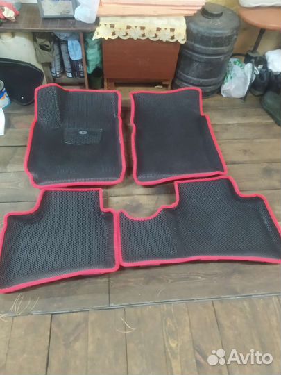 Коврики эва ева eva 3d с бортами kia rio4