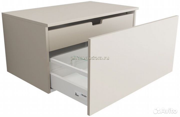 Тумба подвесная Velvex Unique Unit 80х40 шёлк шампань