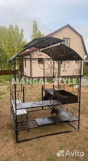 Мангал с крышей