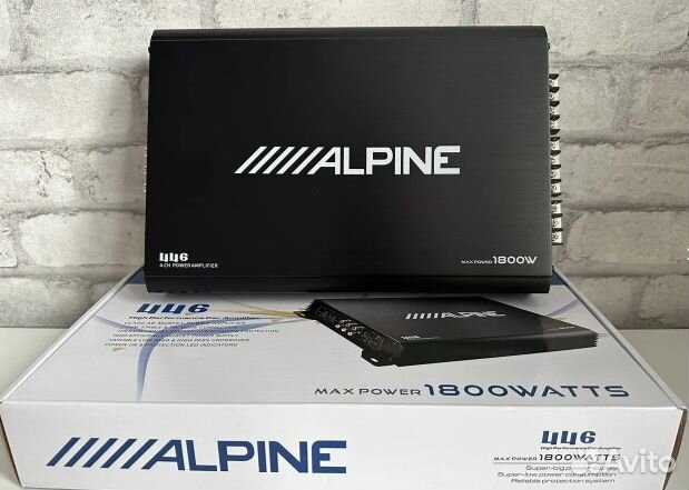 Автомобильный усилитель звука 4-х канальный Alpine