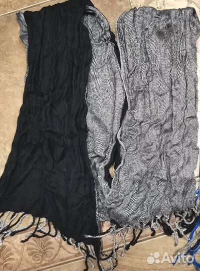 Шарфы мужские шерсть хлопок