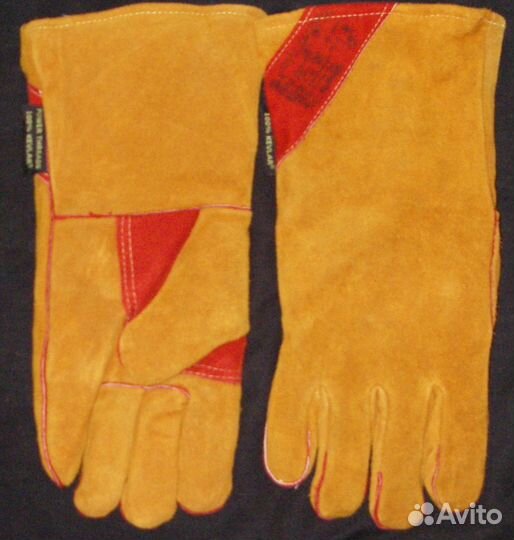 Краги сварочные ут.; перчатки рабочие спилковые