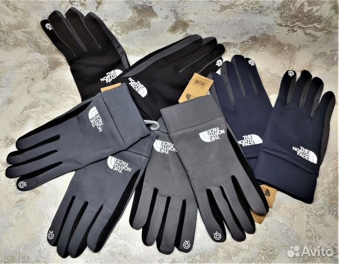 Перчатки The Nort Face рефлекторные TNF Флис Зима