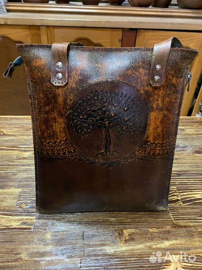 Сумка кожаная женская ручной работы