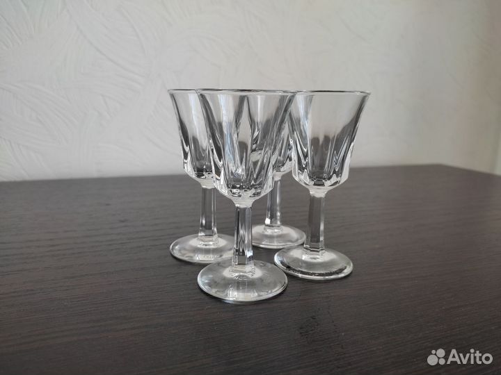 Хрустальные рюмки СССР 4 шт