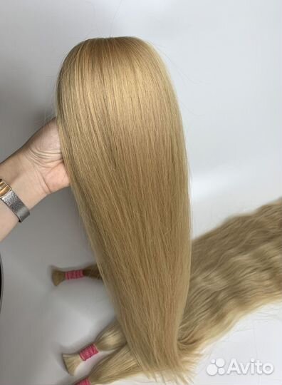Славянские волосы для наращивания, волна, рассрочк