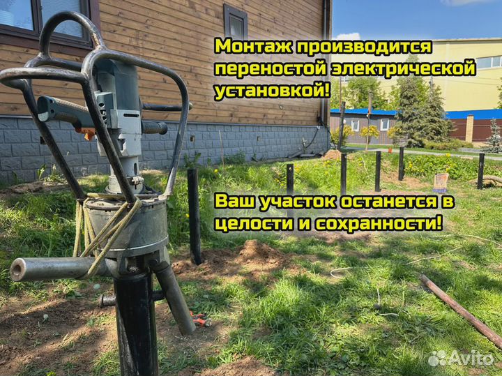 Винтовые сваи с монтажом