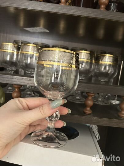 Набор бокалов и рюмки богемия