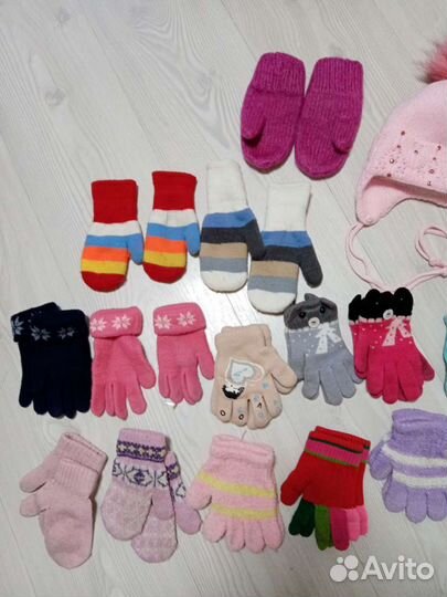 Шапки,перчатки,колготки зима 4-5,8-10л. площадь