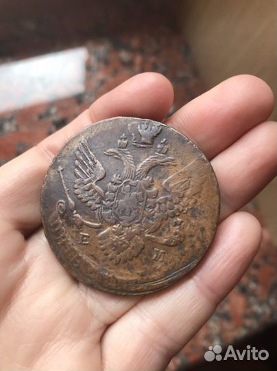 Монеты 5 копеек Екатерины 2, 1788-1792