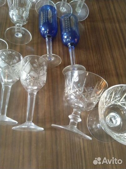 Рюмки, стопки хрустальные