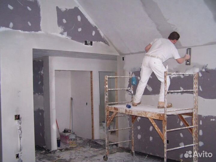 Штукатурные работы. Механизированная штукатурка