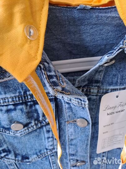Джинсовая куртка для девочки новая 146-164