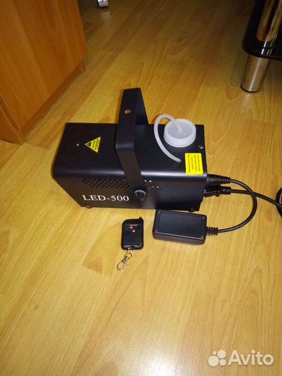 Дым-пушка, Дым-машина 500W. Стробоскоп 180LED, 35W