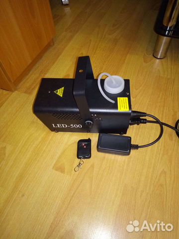 Дым-пушка, Дым-машина 500W. Стробоскоп 180LED, 35W