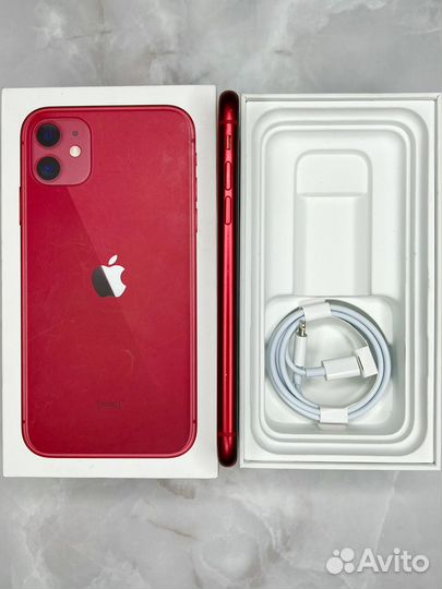 iPhone 11 64Gb Red (83%,чек,гарантия,simesim)