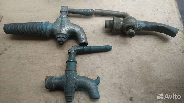 Старинные самоварные, бочковые краны