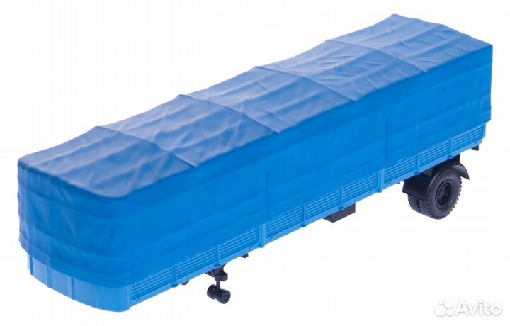 Маз-93801/2 полуприцеп с тентом, синий