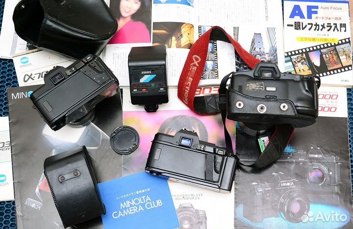 Камеры каталожные Minolta 7000 и 303si + оптика