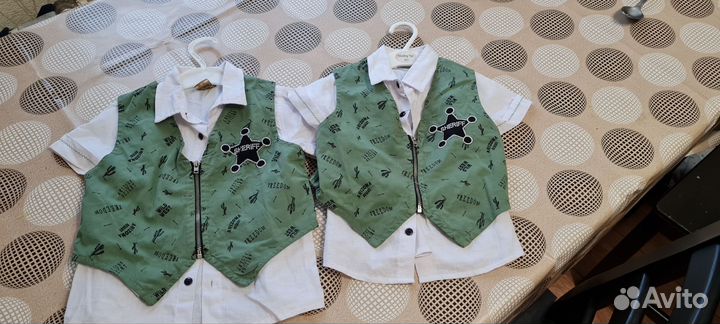 Рубашка с жилеткой 92,98