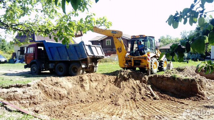 Щебень. Грунт. Чернозем Песок