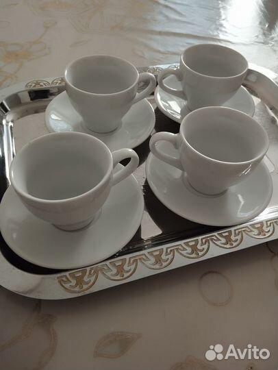Чашка с блюдцем новая