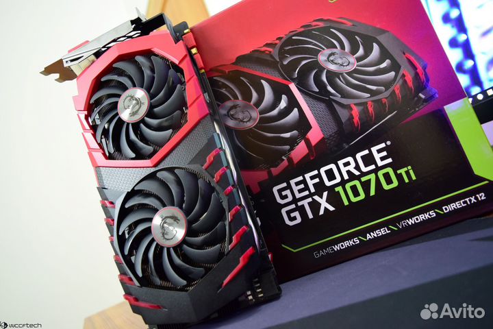 Мощная видеокарта MSI GTX 1070 Ti 8Gb