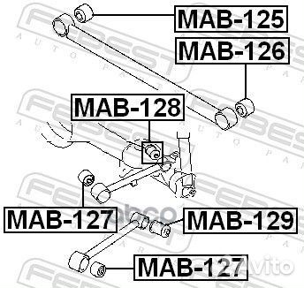 Сайлентблок MAB-126 MAB-126 Febest