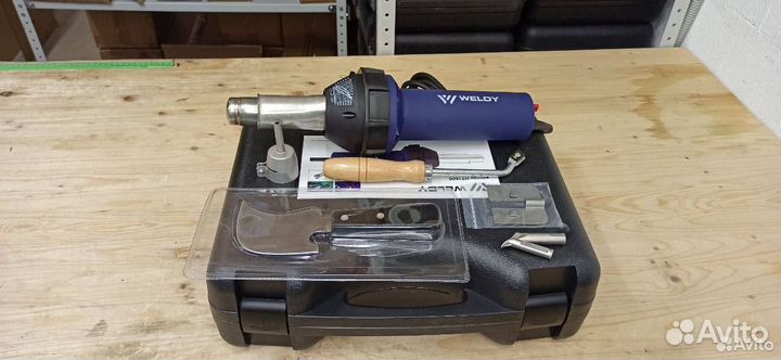 Фен строительный weldy набор для сварки линолеума