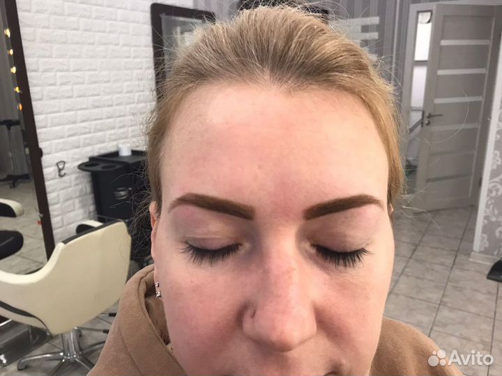 Окрашивание бровей и ресниц, ламинирование бровей