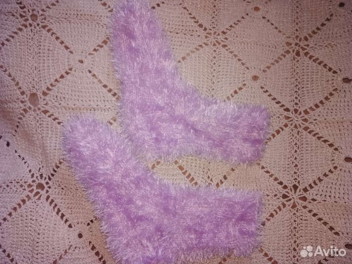 Носки ручной вязки шерстяные