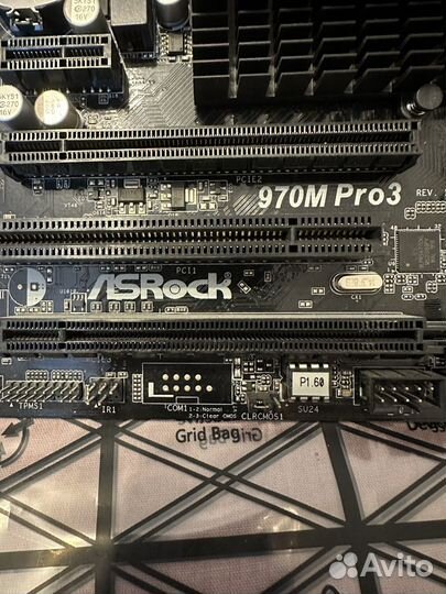 Материнская плата в сборе ASRock 970m pro3