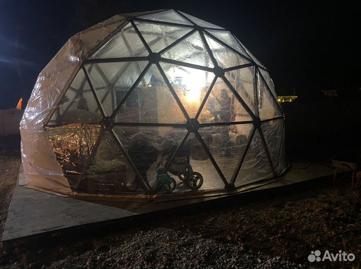 Геокупол, глэмпинг