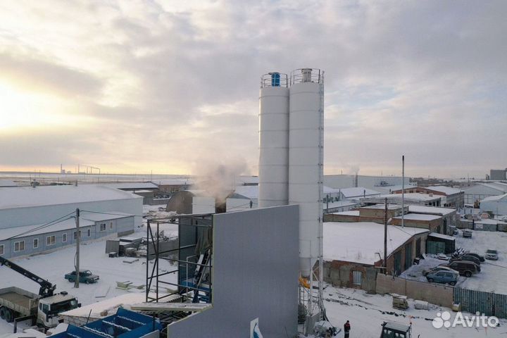 Бетонный завод Комета в зимнем варианте