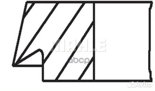 Кольца поршн. к-т на 1 цил. 08323n0 Mahle/Knecht