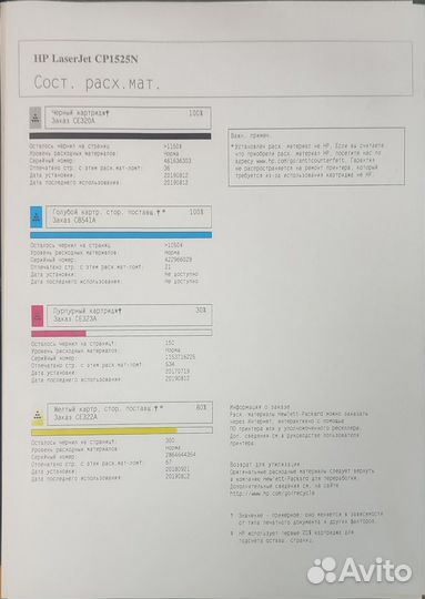 Принтер лазерный цветной hp CP 1525n