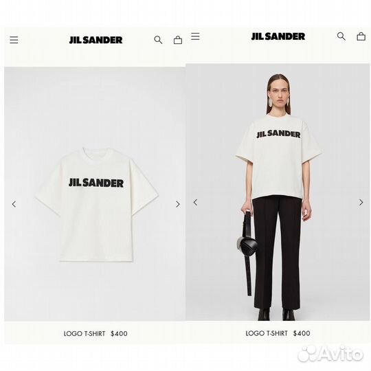 Jil sander футболка