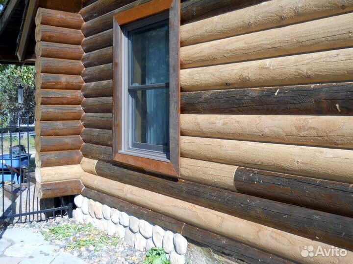 Замена венца деревянного пола, подъем дома