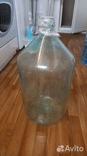 Стеклянная бутыль 19 литров для воды