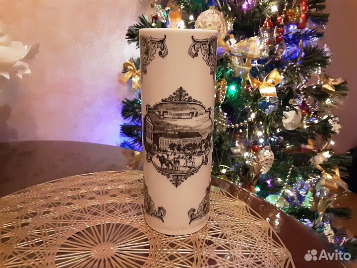 Фарфоровая ваза,ГДР,винтаж,редкая,сервиз