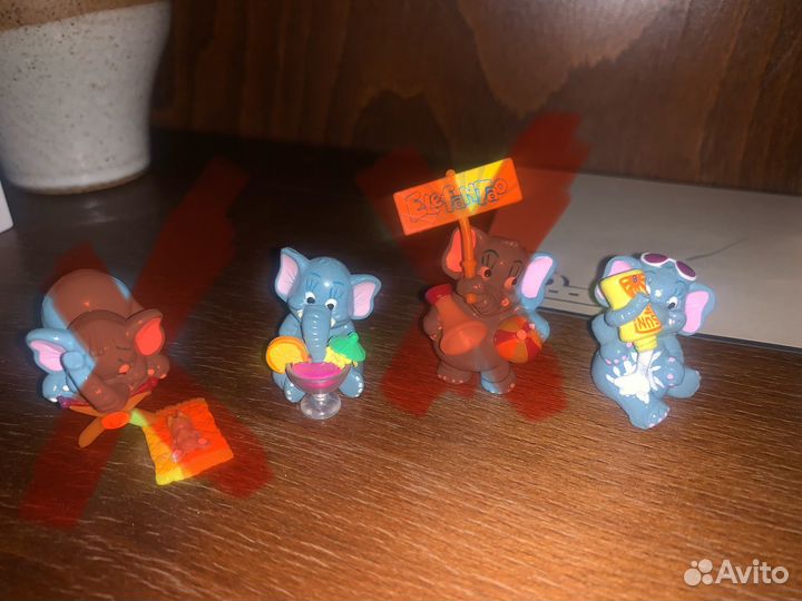 Kinder смурфы, животные (90е годы) пакетом