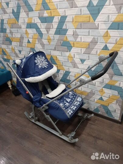 Детские санки коляска