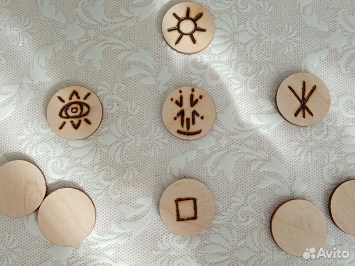 Заготовки из фанеры круги 3см 100шт