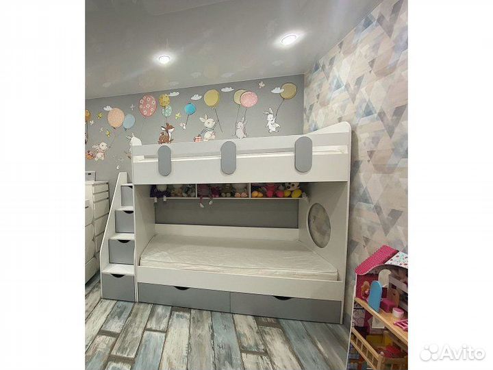 Кровать 2-х ярусная Юниор (3 цвета в продаже)