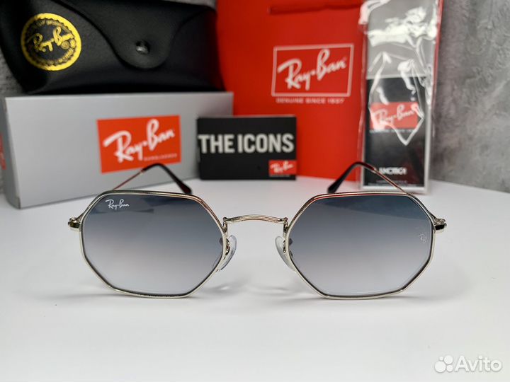 Очки Ray Ban Octagonal пепельный